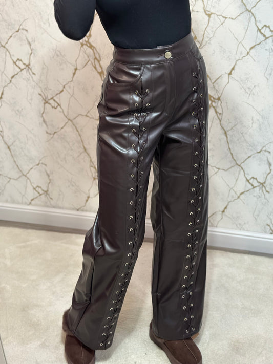 Pantaloni Piele Ecologică Clarice