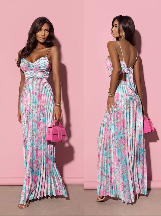 Rochie Plisată Leyla Floral Print