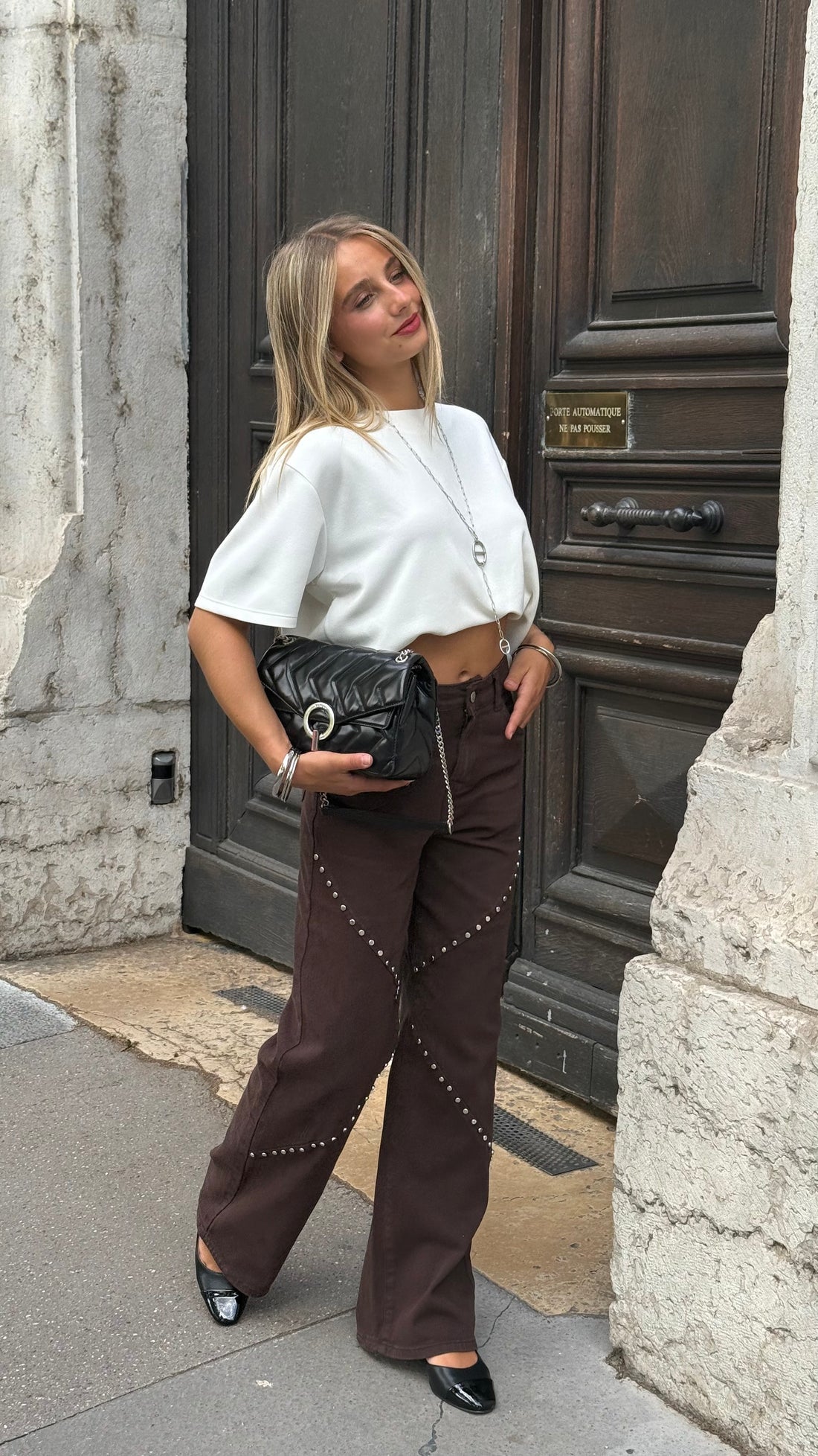 Blugi Brown Stras