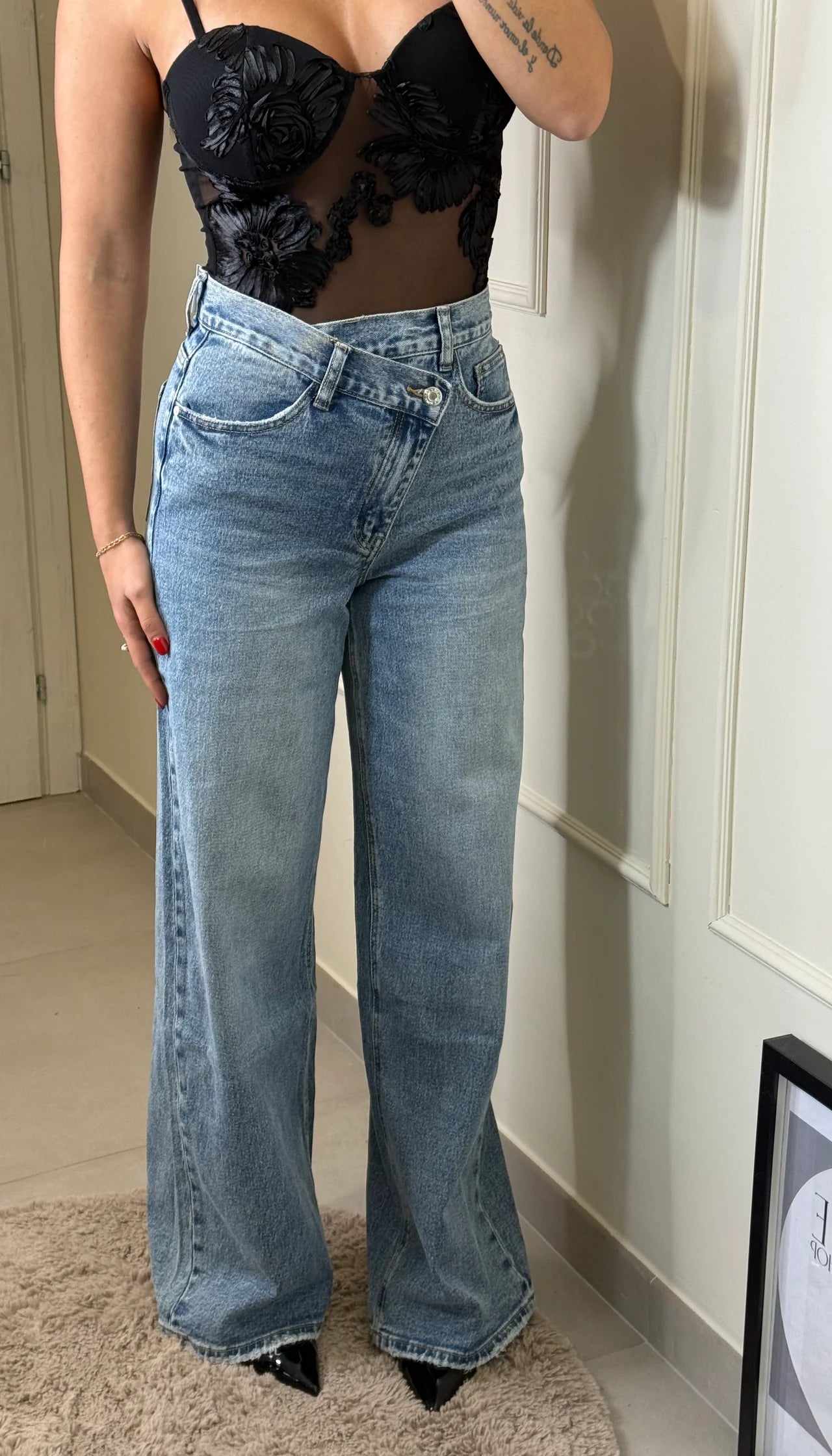 Blugi double waist