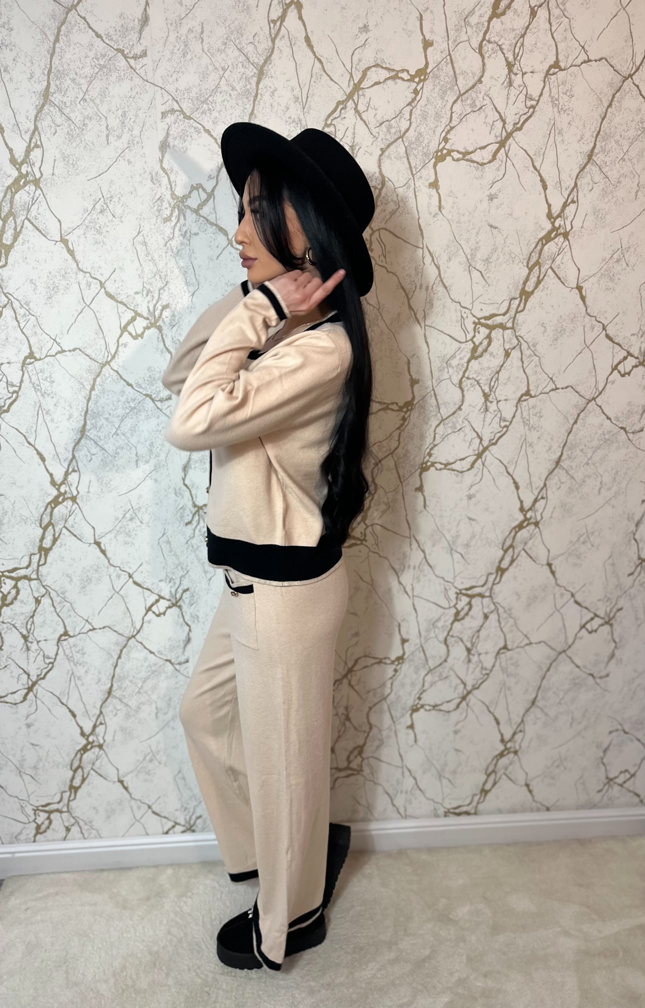 Compleu Tricot Elegance Beige