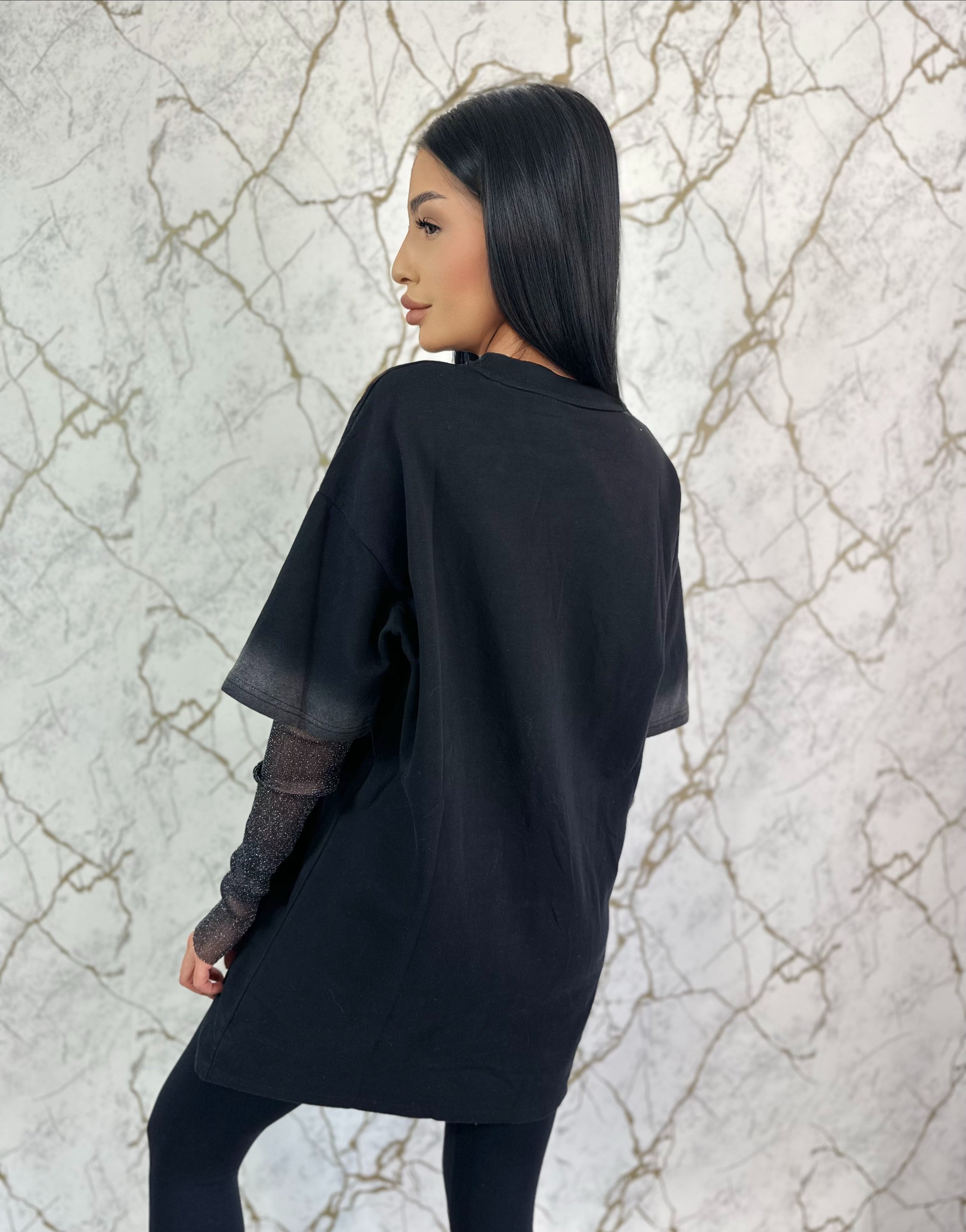 Tricou mâneci plasă Miu