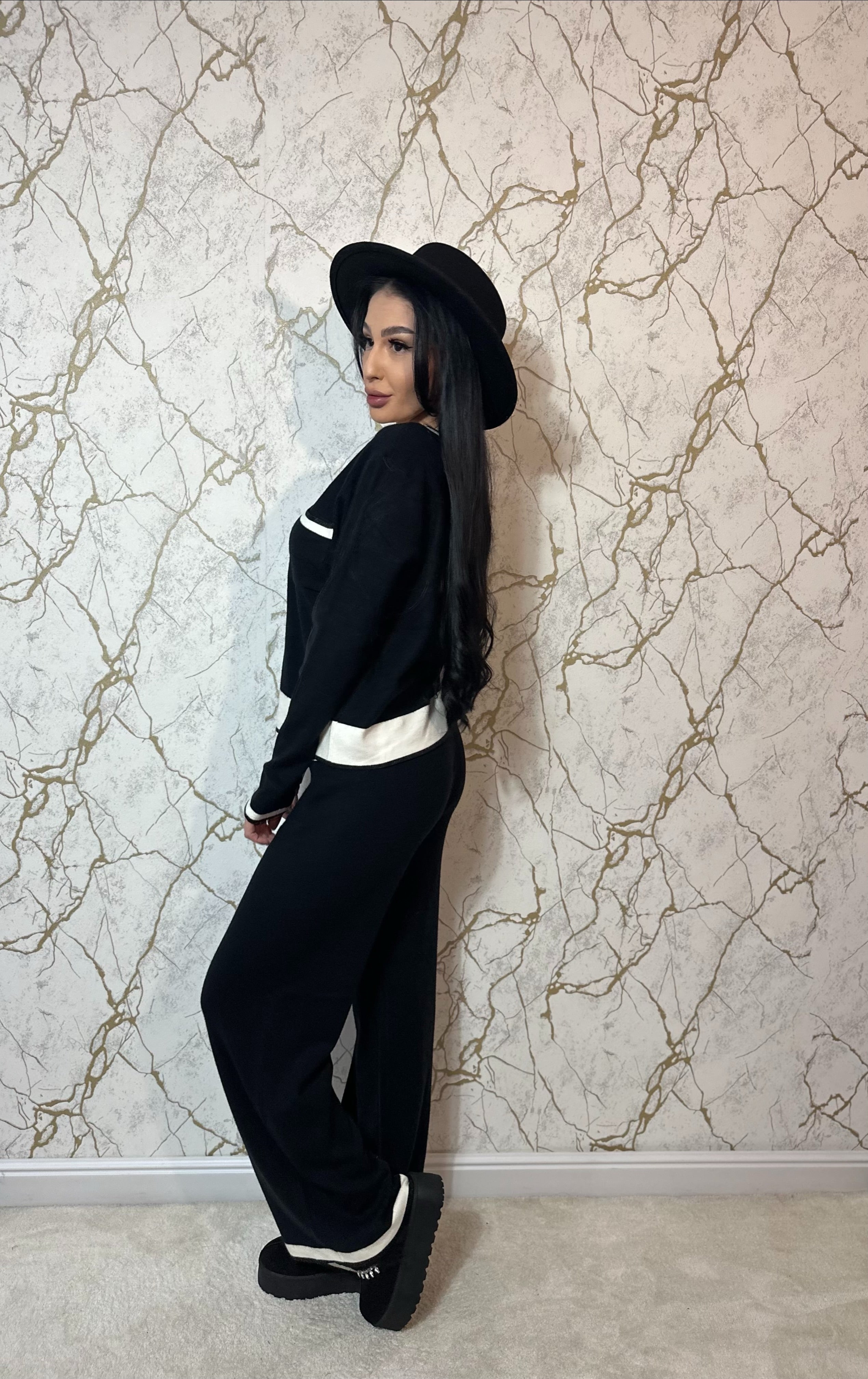 Compleu Tricot Elegance Black