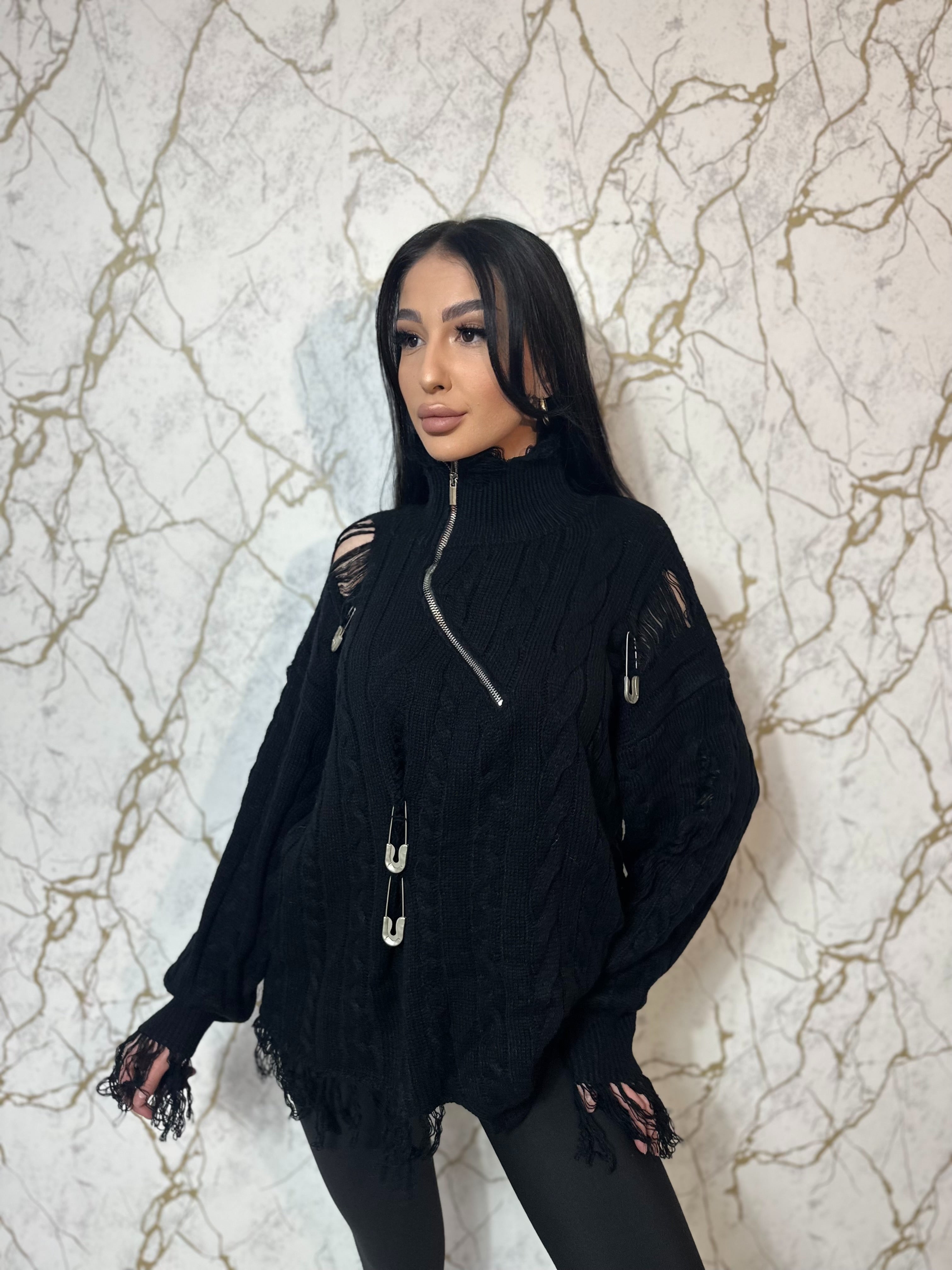 Pulover Coreea Black