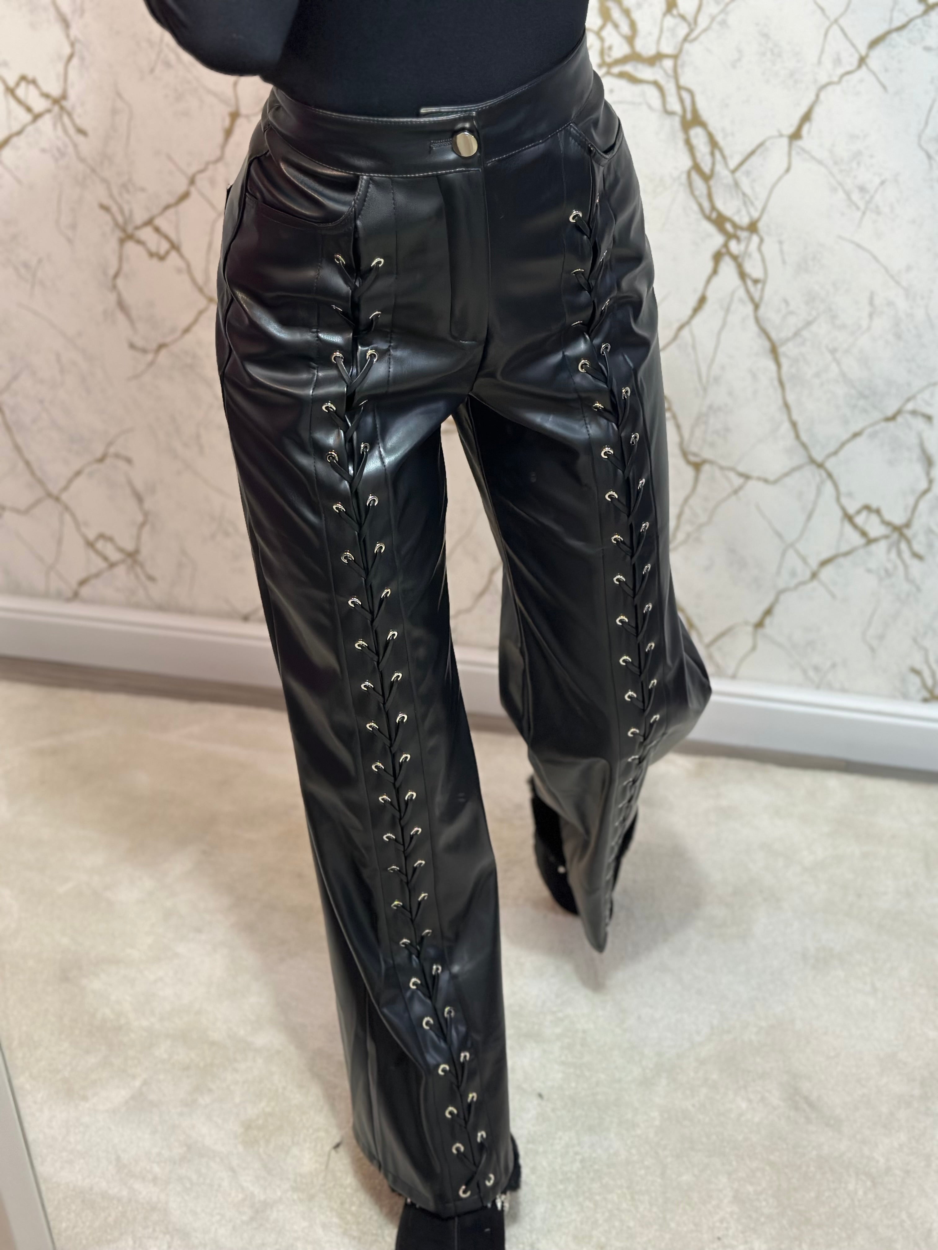 Pantaloni Piele Ecologică Clarice