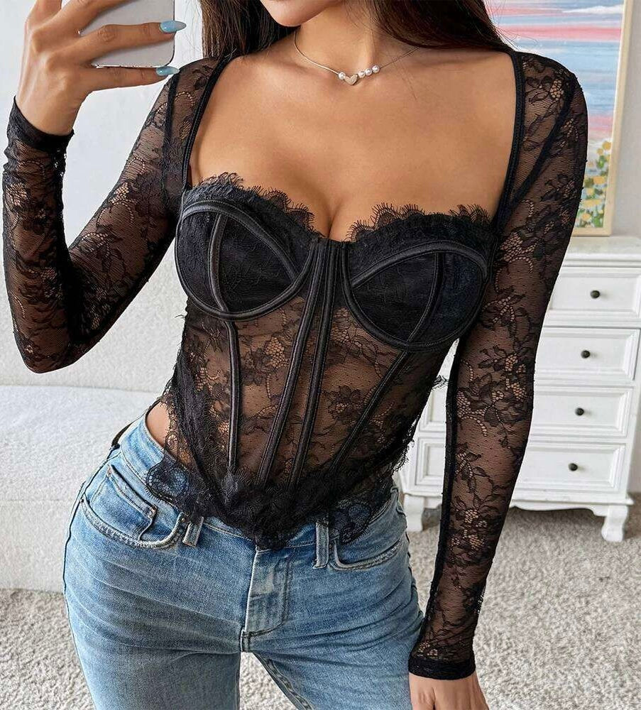 Top Lace Black