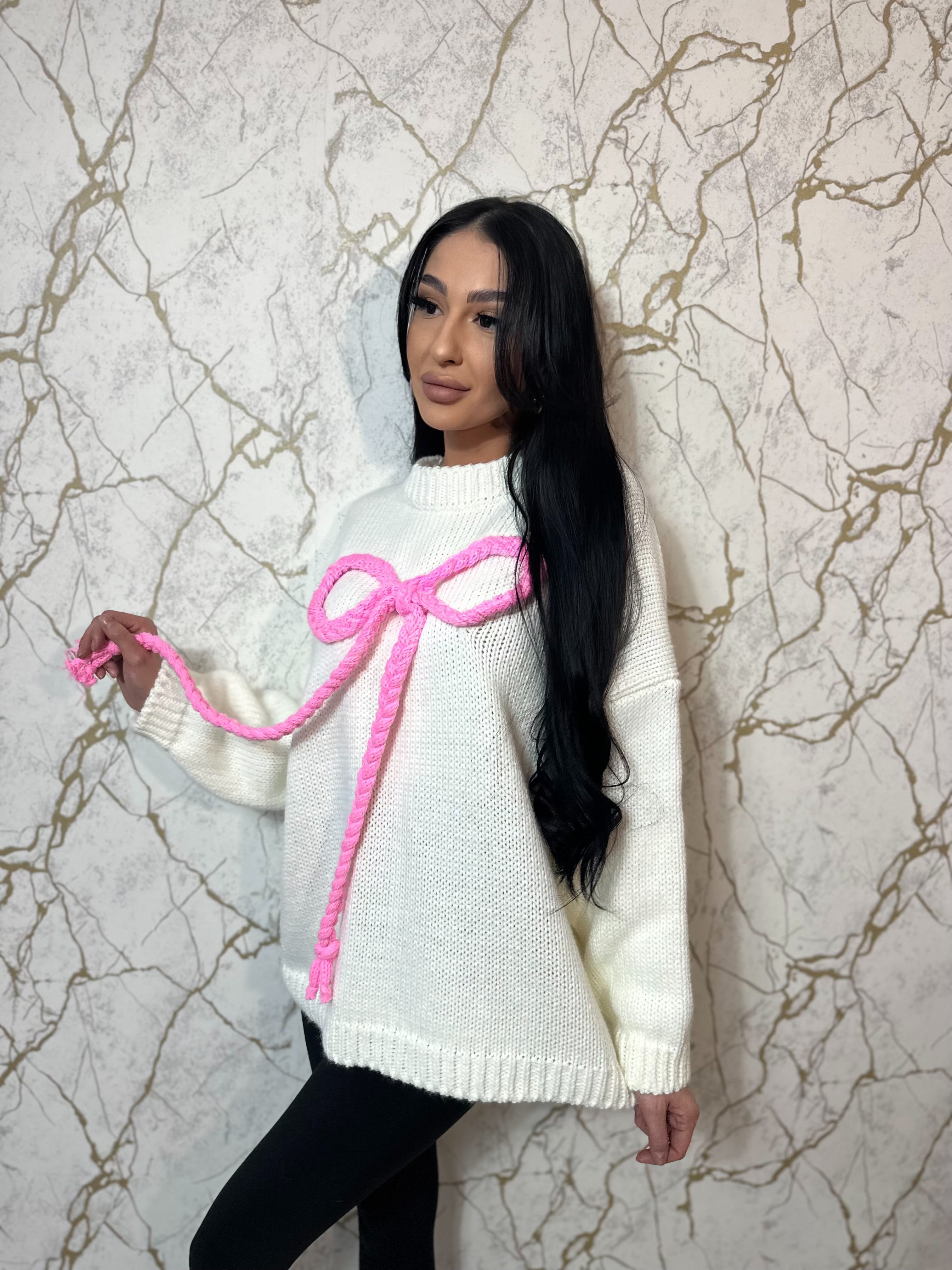 Pulover Ribbon White