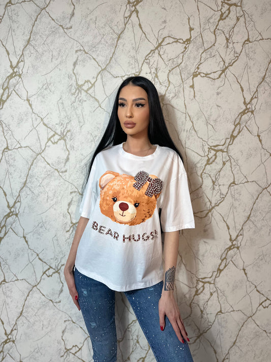 Tricou Bear White