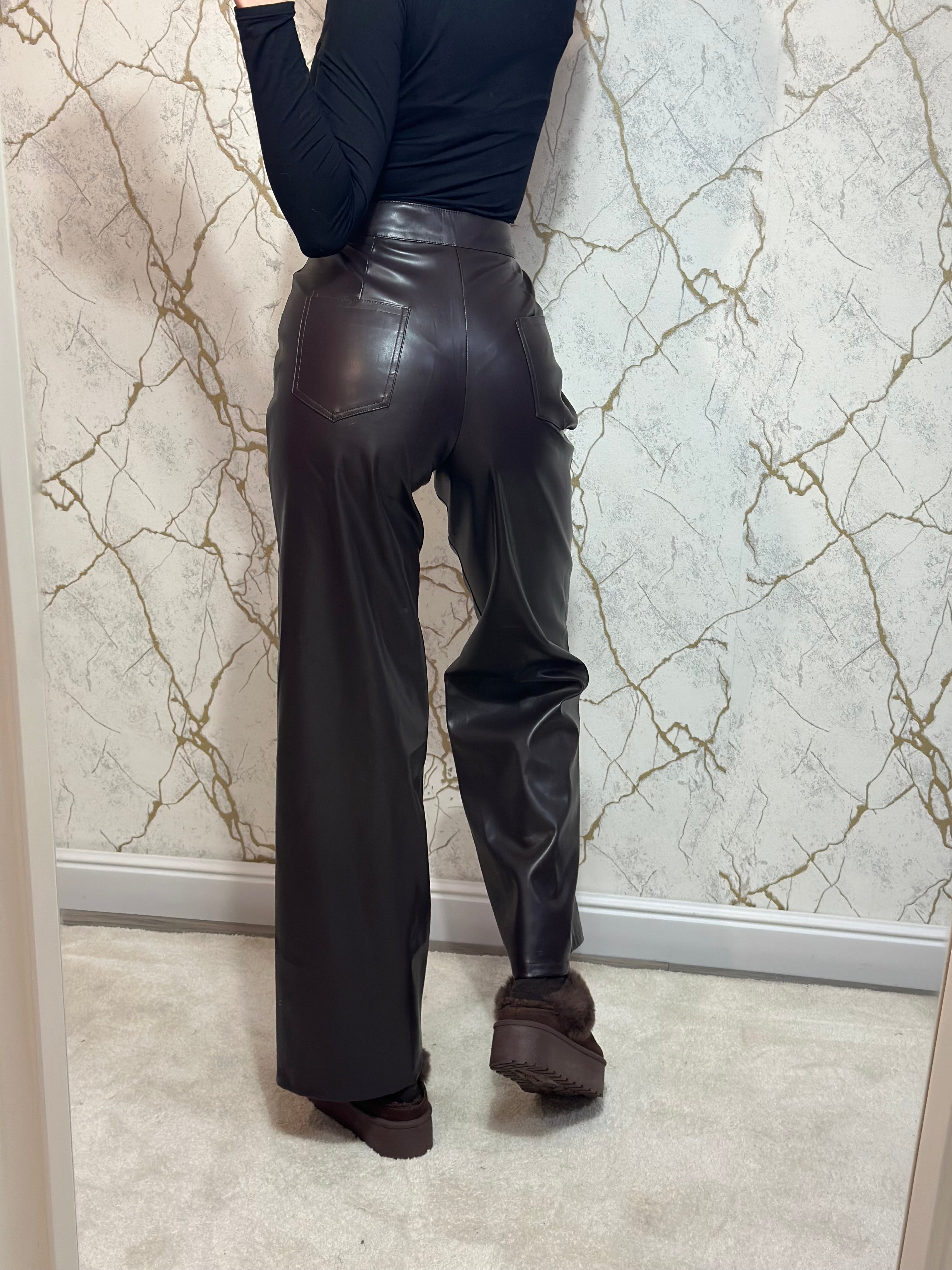 Pantaloni Piele Ecologică Clarice