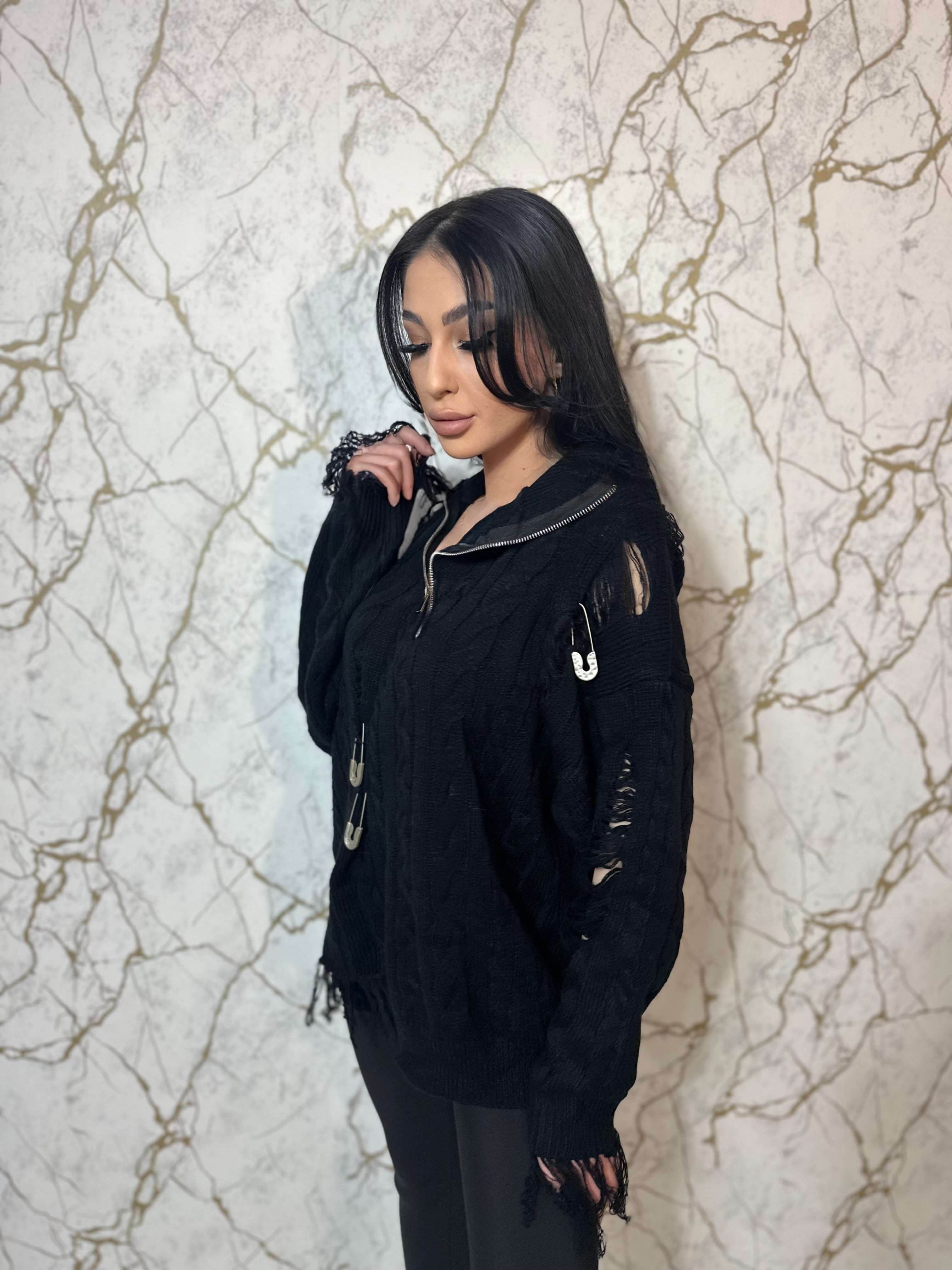 Pulover Coreea Black