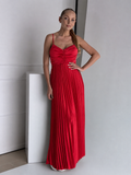 Rochie Plisată Leyla Red