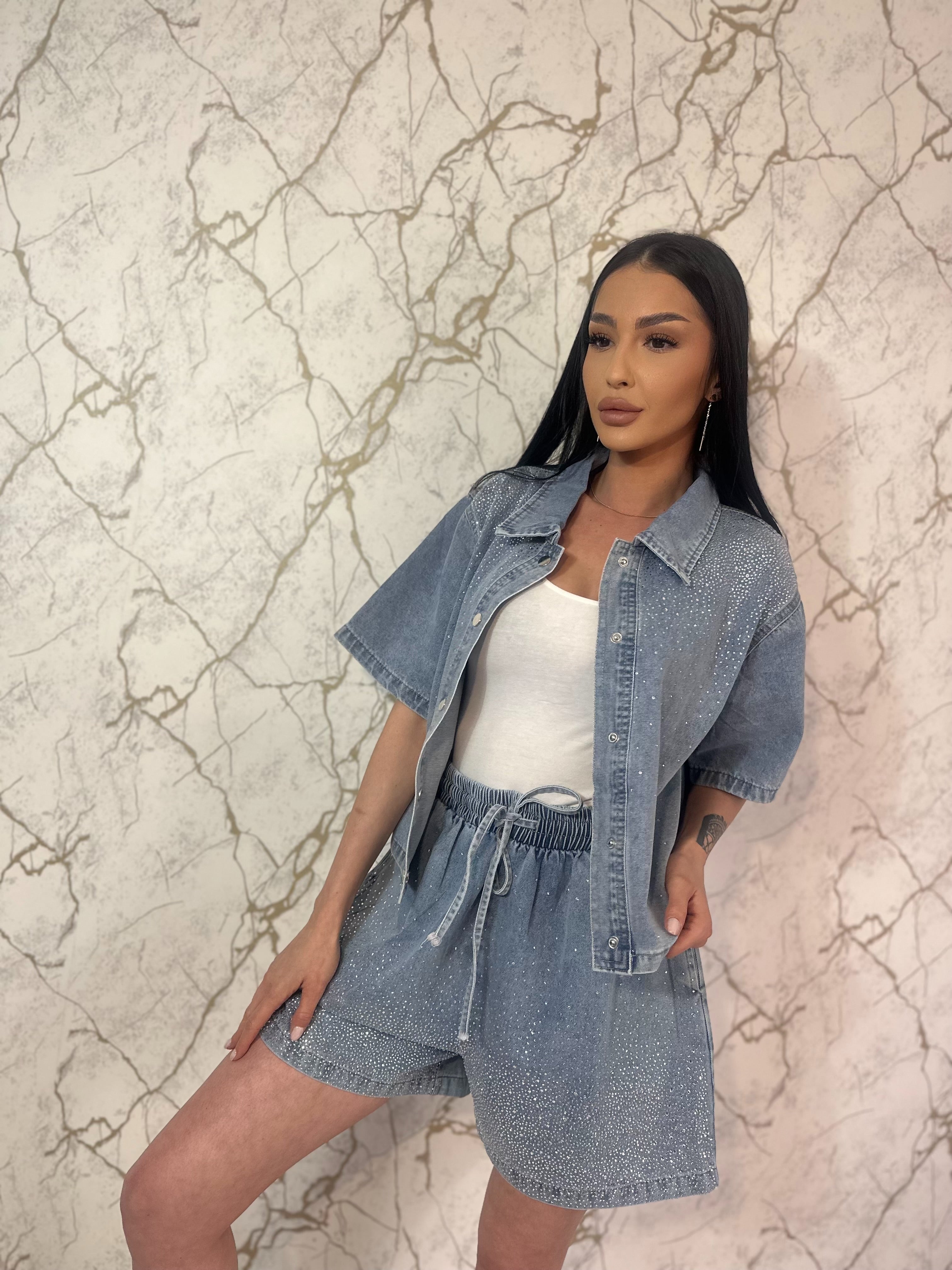 Set Crystal Denim