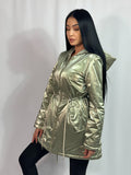 Geacă Double Style Green - Demhana Boutique 