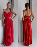 Rochie Plisată Leyla Red