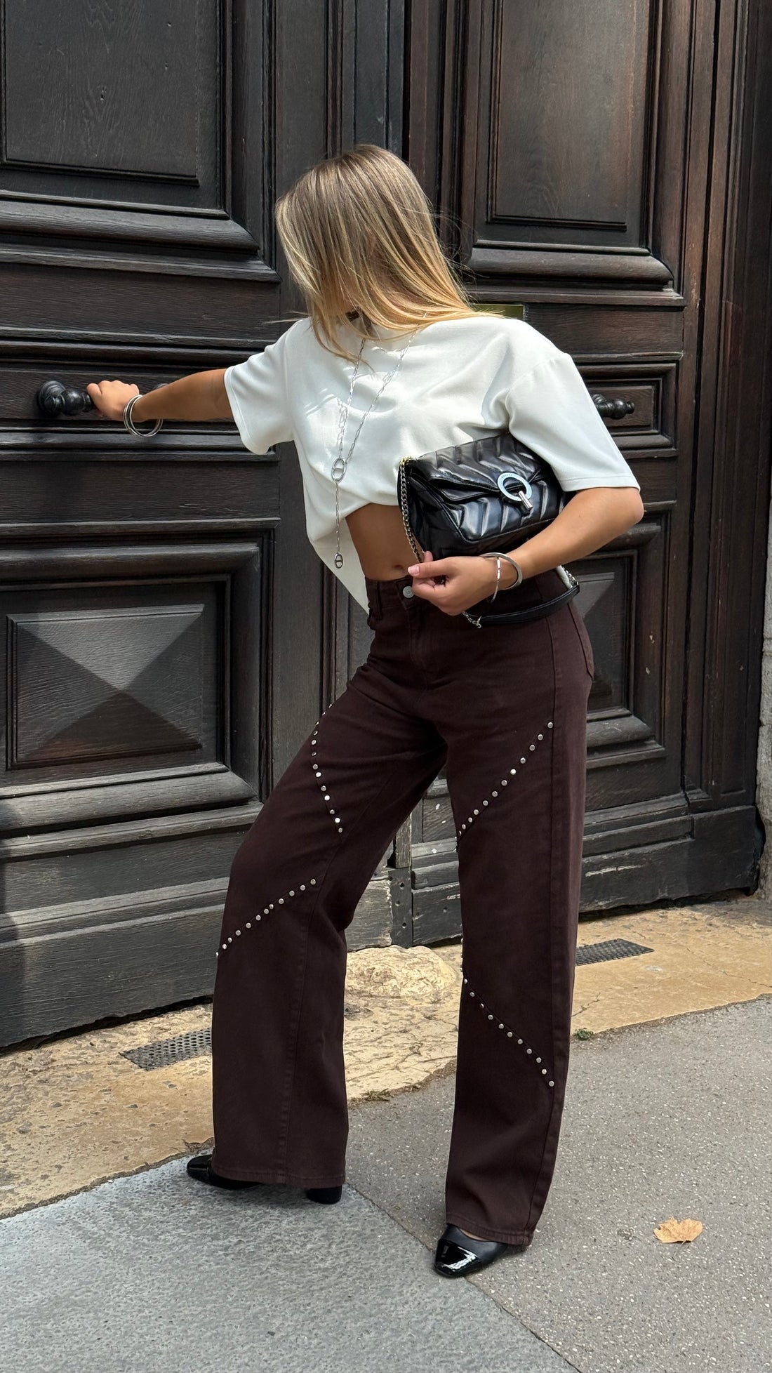 Blugi Brown Stras