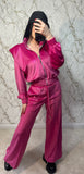 Compleu Catifea Glitter Pink