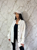 Jachetă Denim White
