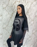 Tricou mâneci plasă Miu