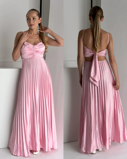 Rochie Plisata Leyla Baby Pink