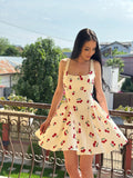 Rochie Ribbon Cherry White