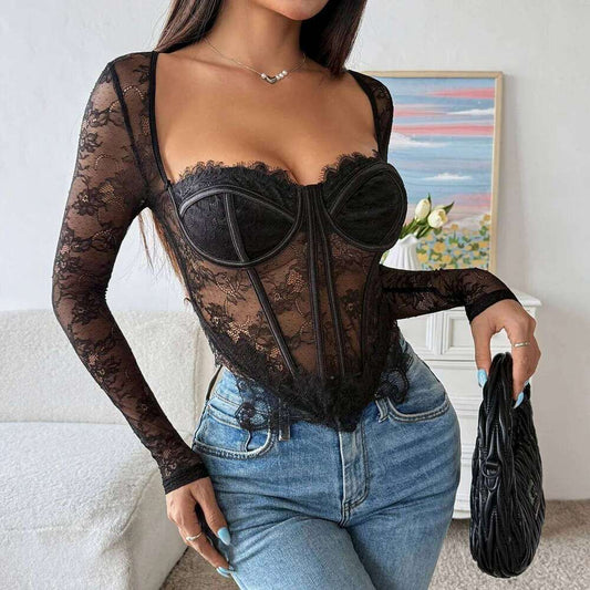 Top Lace Black
