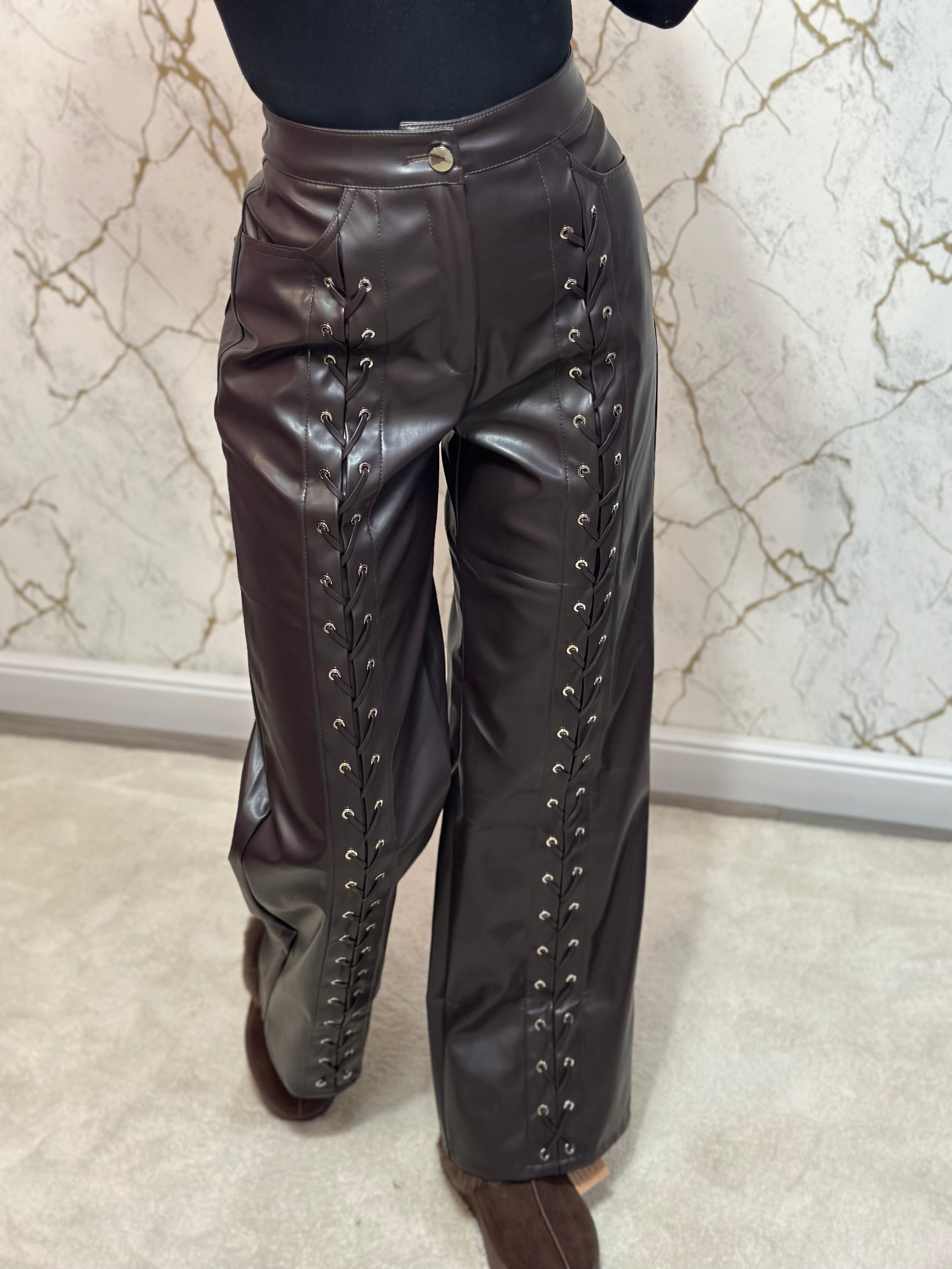 Pantaloni Piele Ecologică Clarice