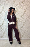 Compleu Tricot Elegance Bordo
