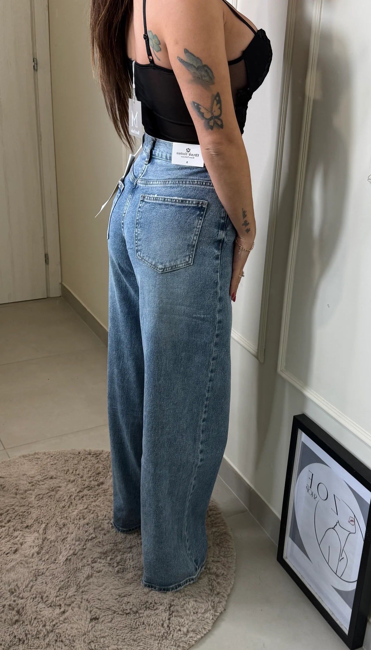 Blugi double waist