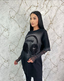 Tricou mâneci plasă Miu