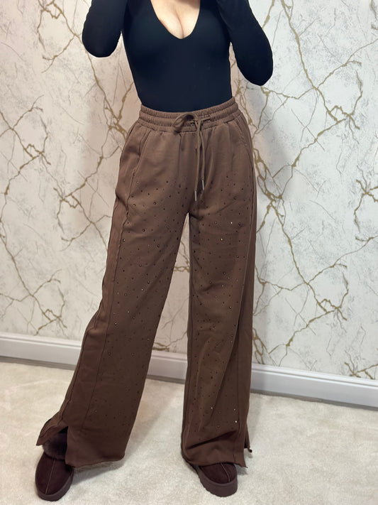 Pantaloni Brown Stras