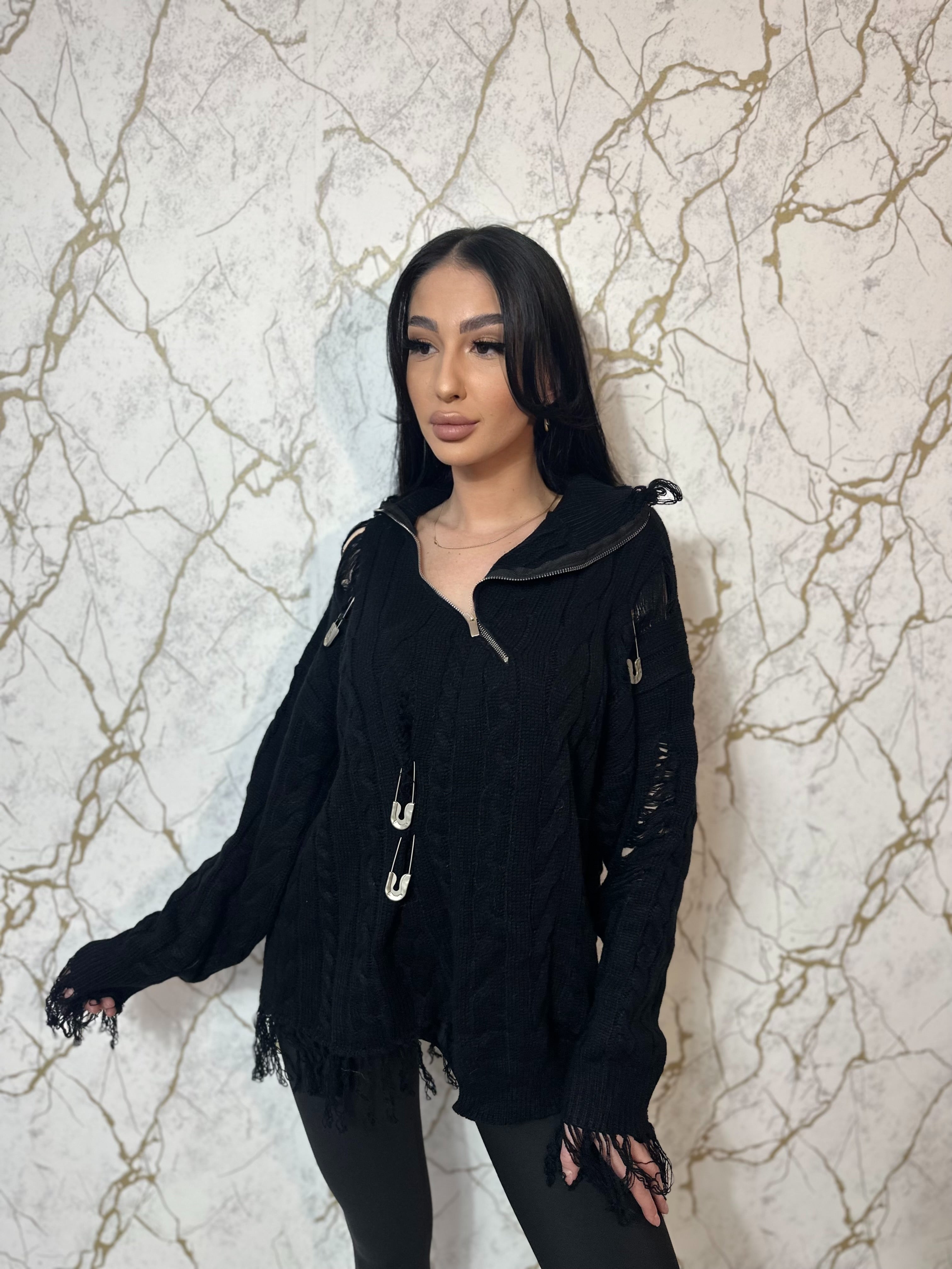 Pulover Coreea Black