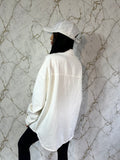 Jachetă Denim White