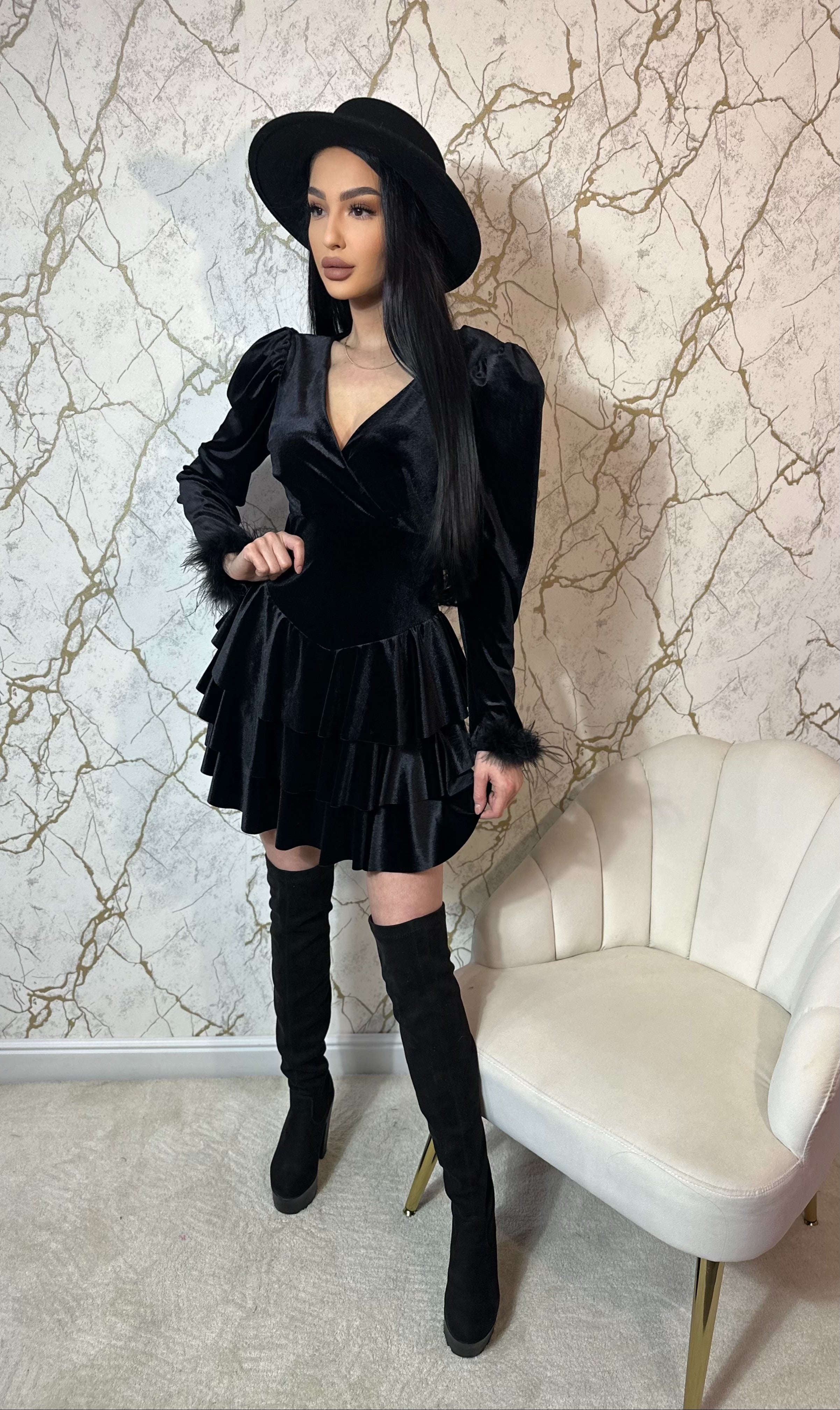 Rochie Prive Puf Black