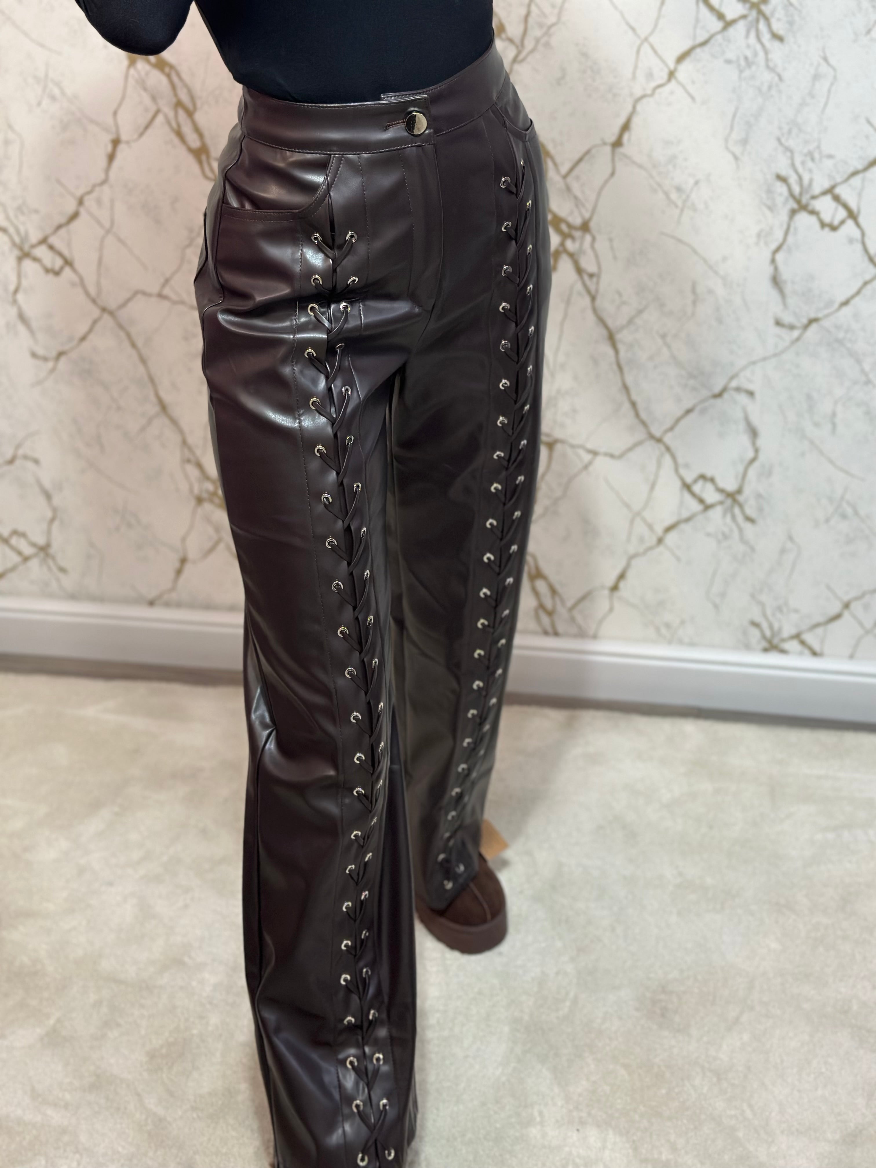 Pantaloni Piele Ecologică Clarice