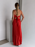 Rochie Plisată Leyla Red