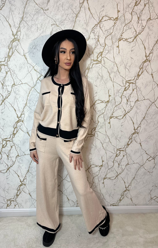 Compleu Tricot Elegance Beige