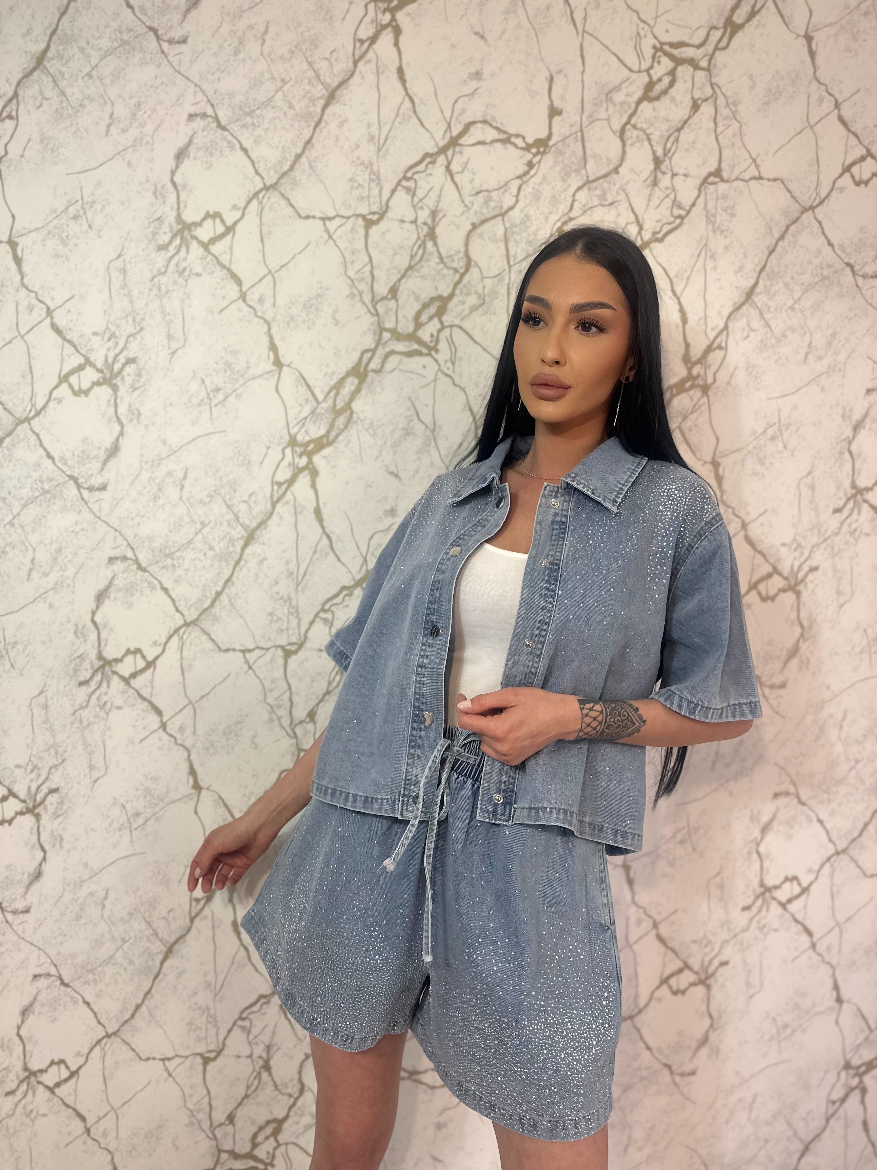 Set Crystal Denim