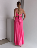 Rochie Plisată Leyla Pink