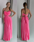 Rochie Plisată Leyla Pink