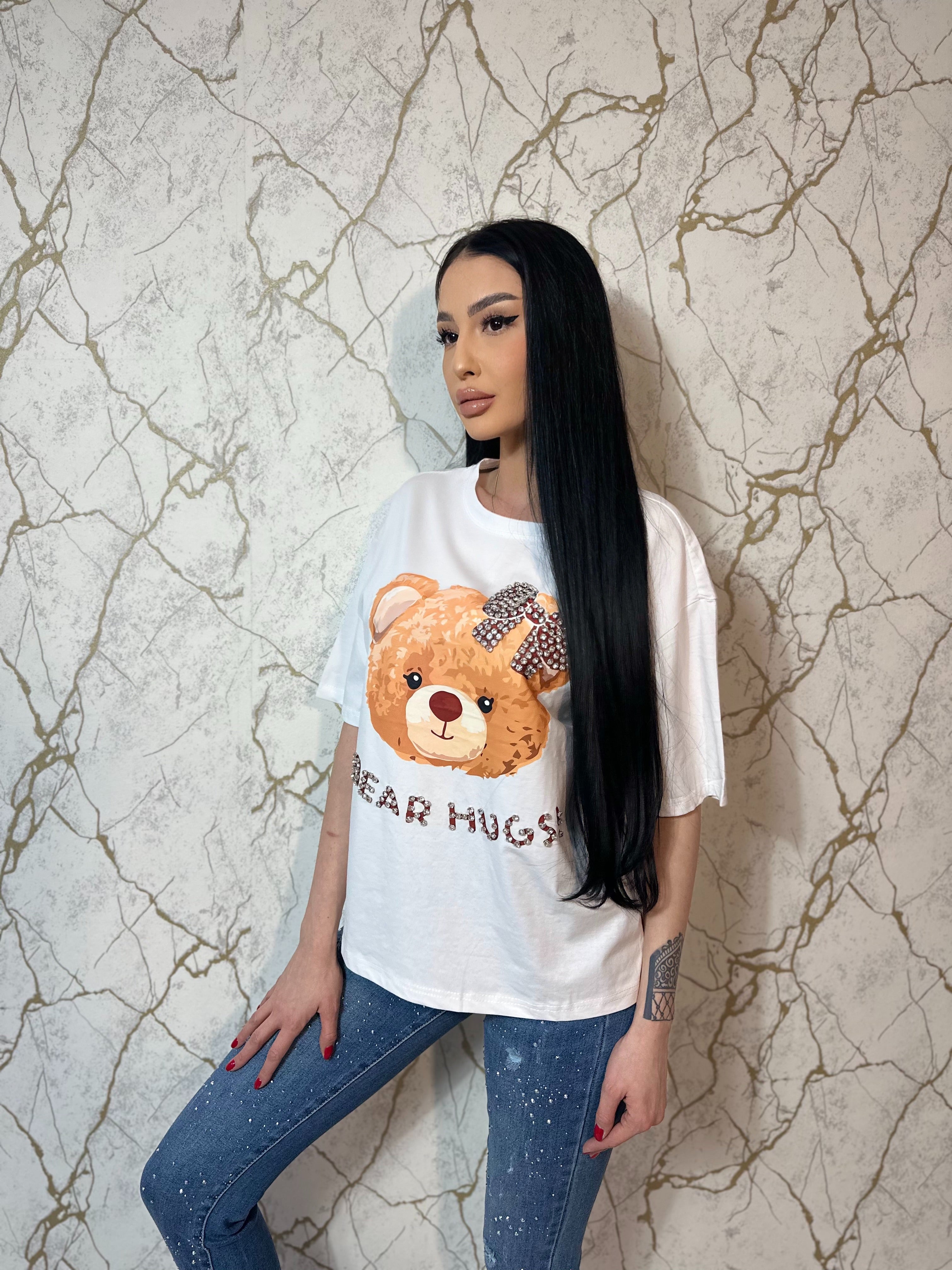 Tricou Bear White