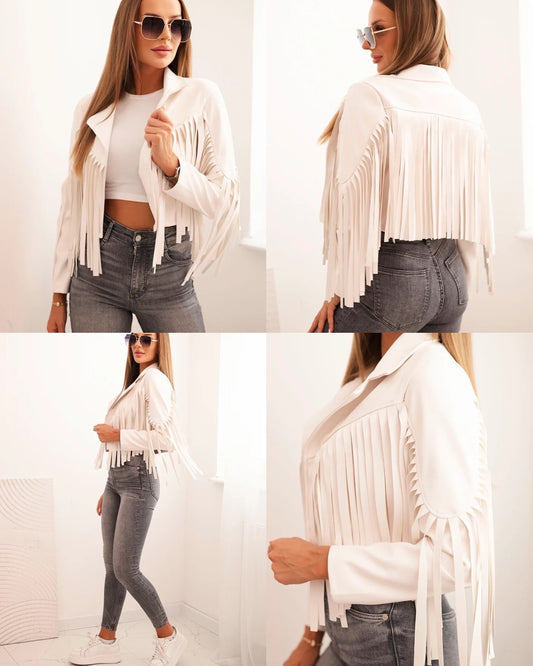 Jachetă Boho Chic Piele Ecologică