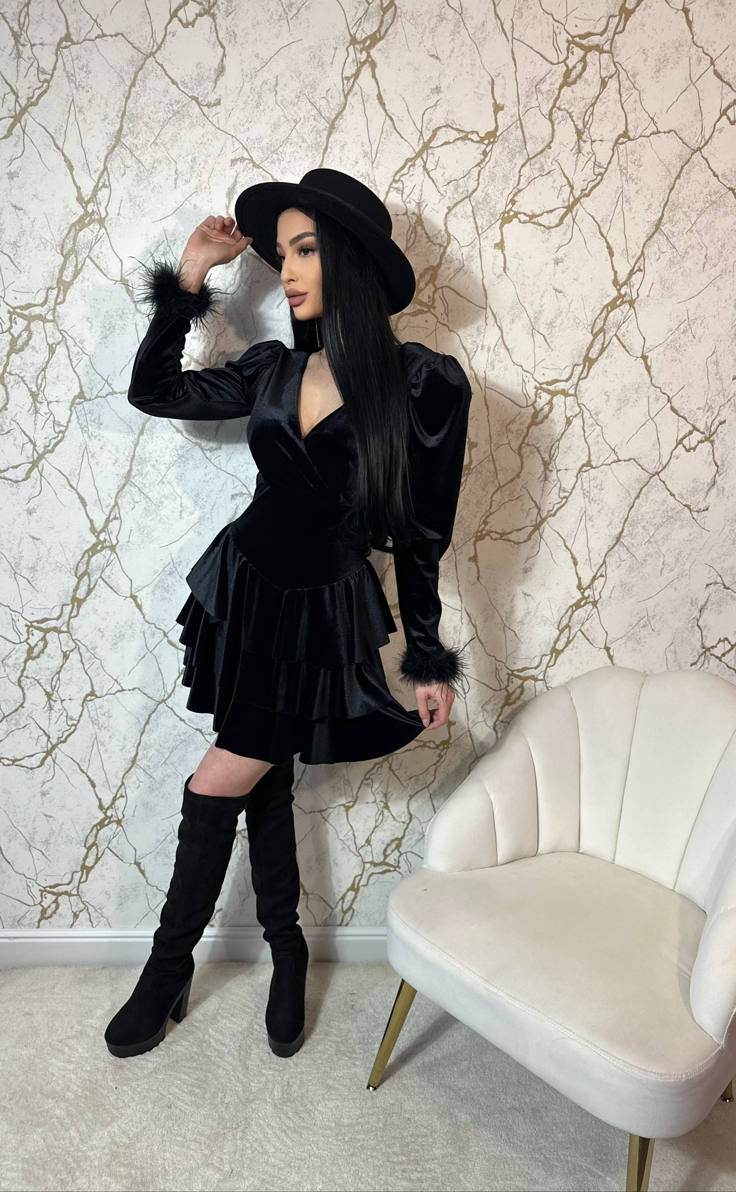 Rochie Prive Puf Black