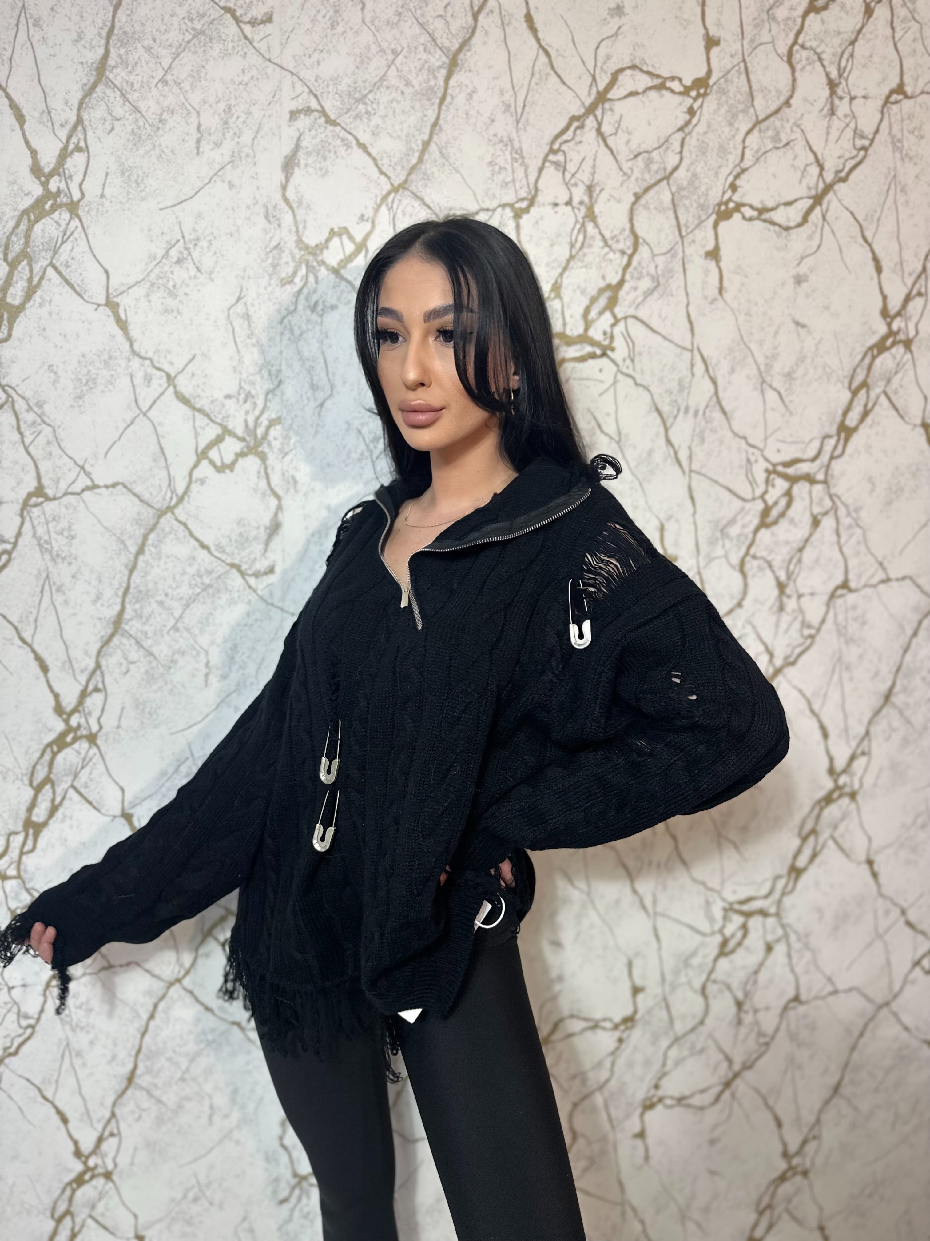 Pulover Coreea Black