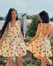 Rochie Ribbon Cherry White