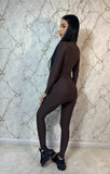 Salopeta Modelatoare Lycra Brown