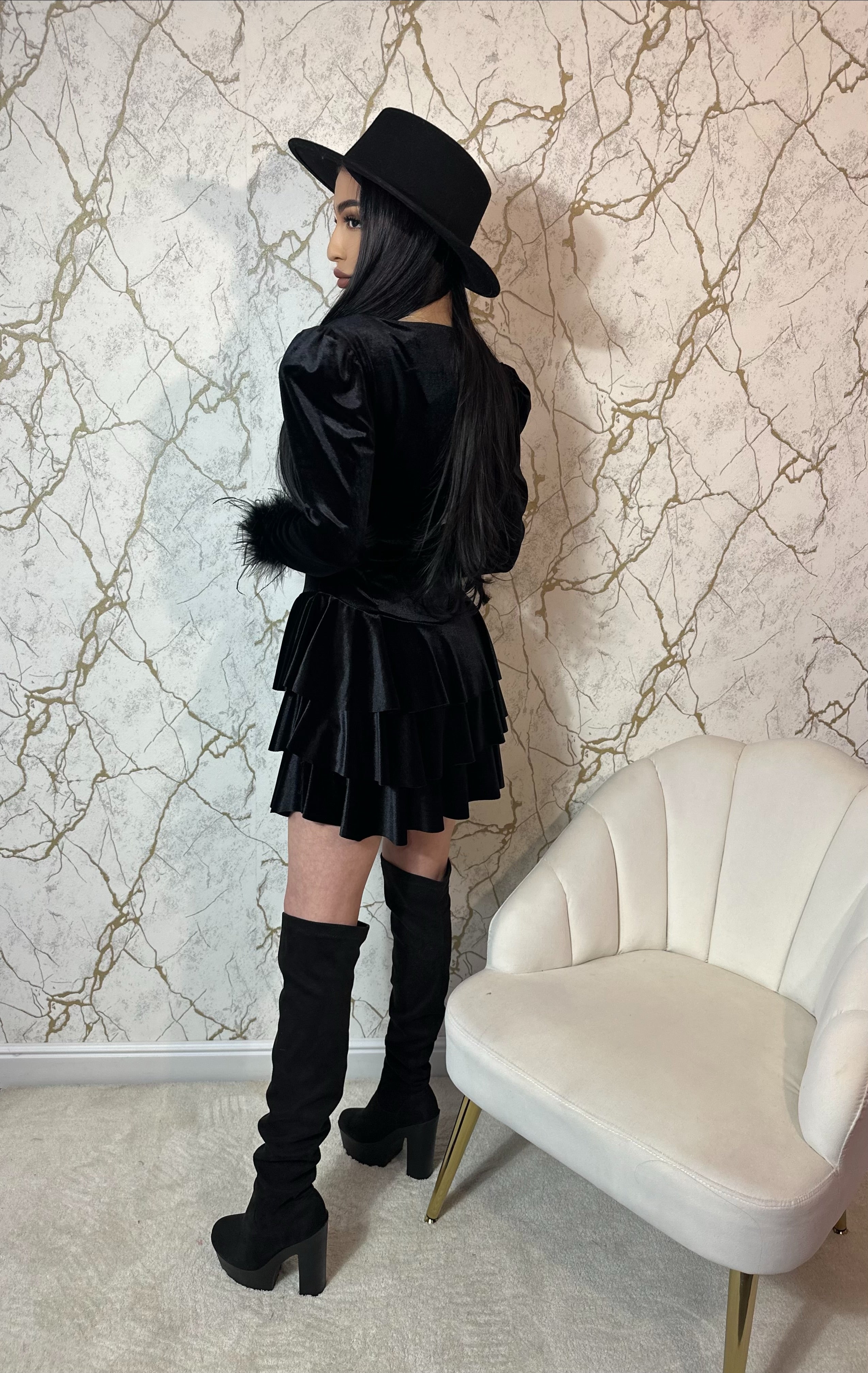 Rochie Prive Puf Black