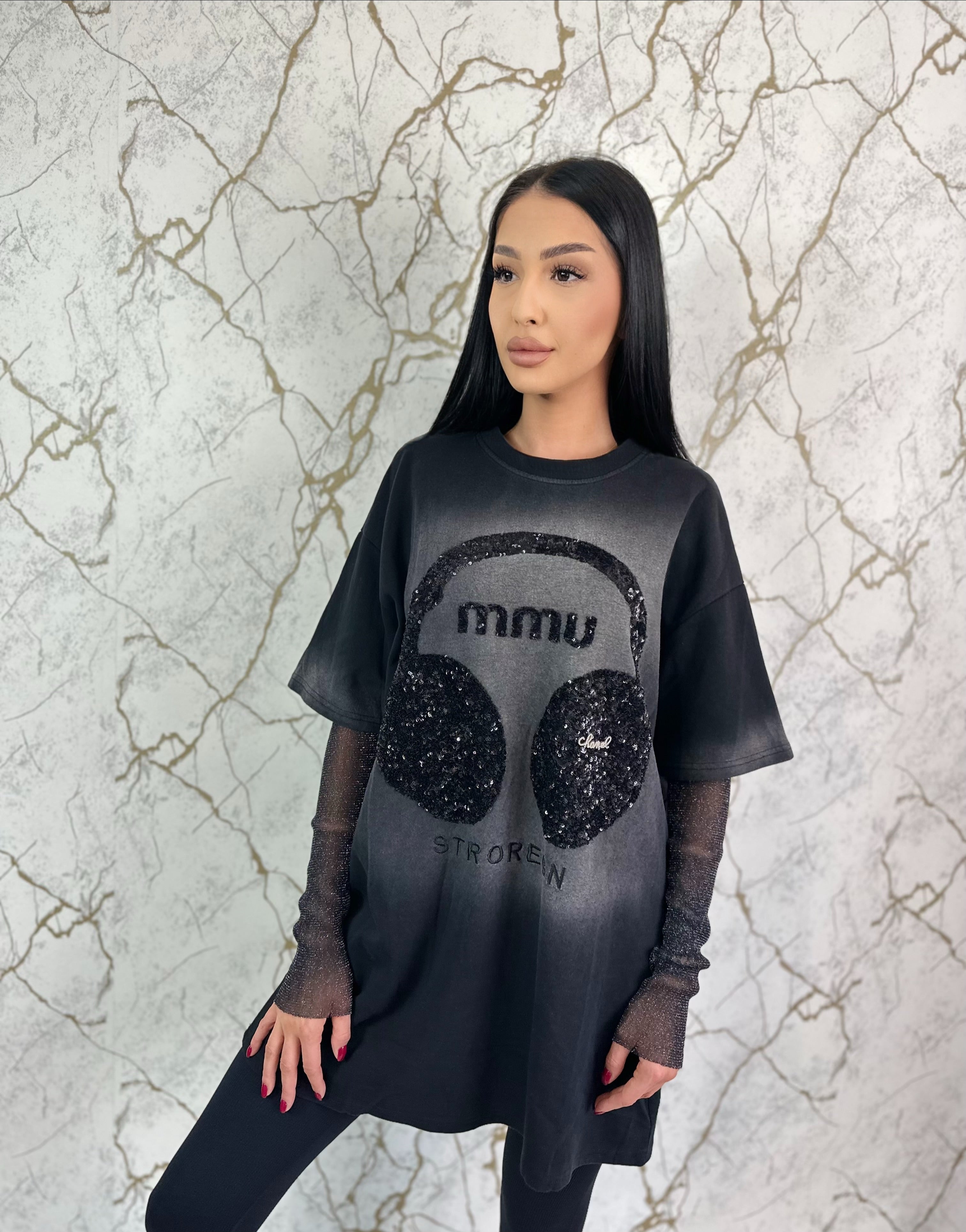 Tricou mâneci plasă Miu