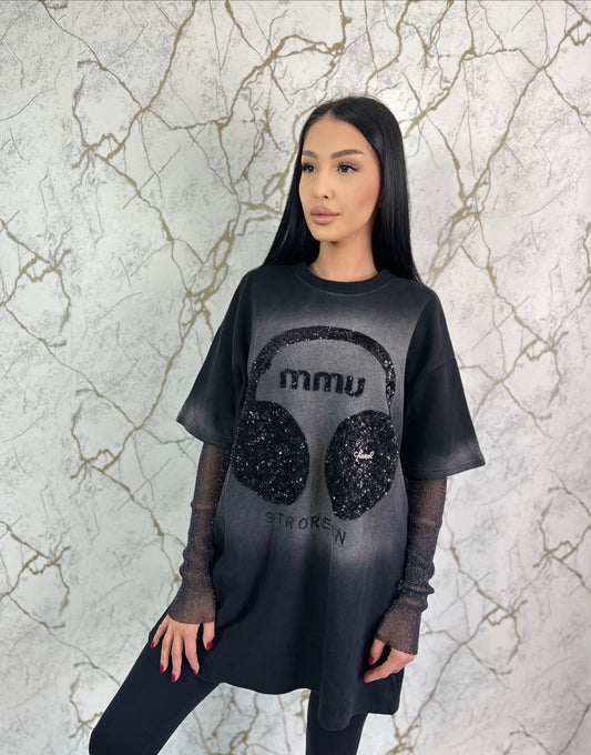 Tricou mâneci plasă Miu