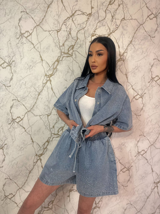 Set Crystal Denim