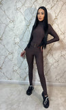 Salopeta Modelatoare Lycra Brown